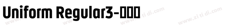 Uniform Regular3字体转换